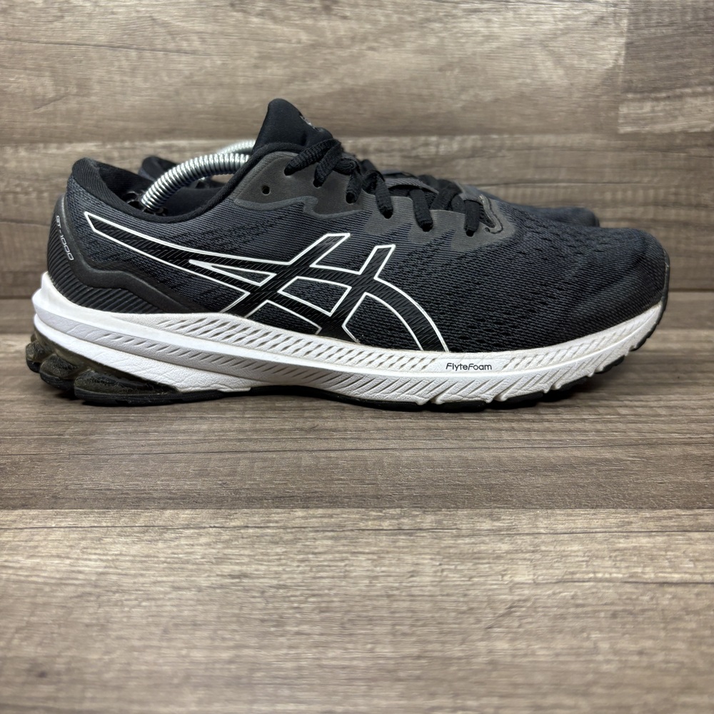 Asics GT-1000 11 Gray Black Womens US Size 9.5 EUR 41.5 1012B197 Running Shoes